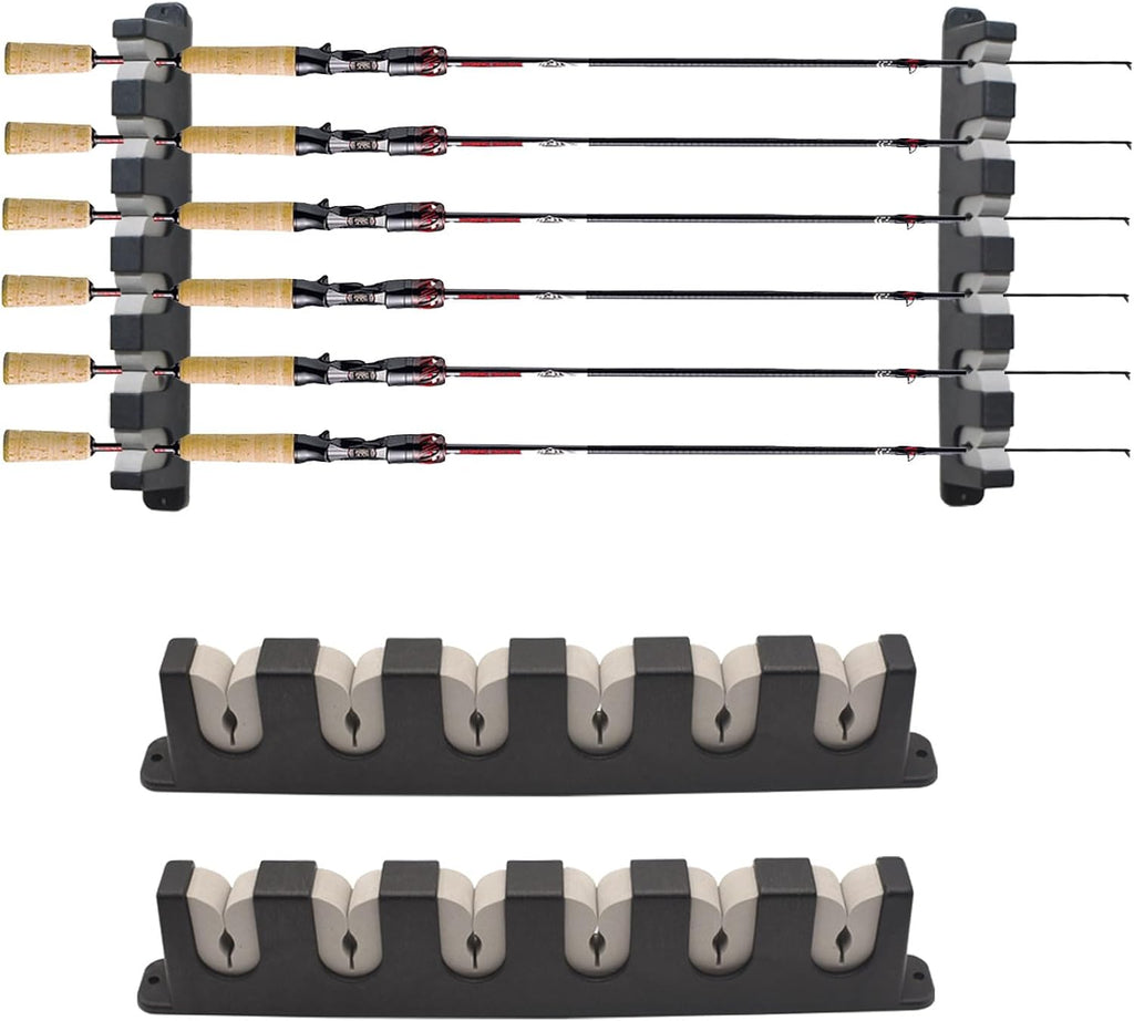 Vertical Fishing Rod Holders Wall Mount,Pole Racks for Garage