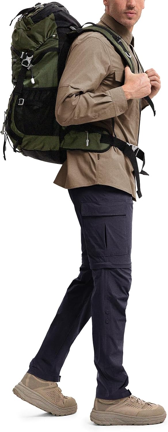 Moosehill Men's Hiking Pants: Convertible Quick-Dry