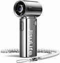 JISULIFE Handheld Fan Life9S - Sleek Chrome: Turbo Power, 22 Hours Cooling