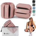 Wellrox Weighted Bangles – Adjustable Ankle & Wrist Weights Set for Women & Men, 2.4 lb Total (1.2 lb Each) – Wearable Arm & Ankle Weights for Pilates, Yoga, Walking & Running