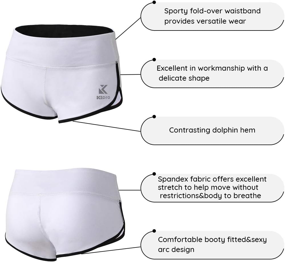 Women's Active Shorts Fitness Sports Yoga Booty Shorts for Running Gym Workout