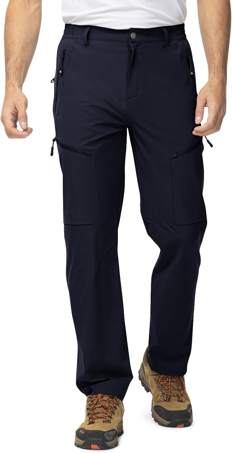 TBMPOY Mens Hiking Pants Lightweight Water Resistant Travel Outdoor Fishing
