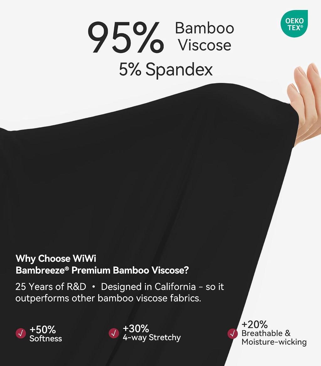 WiWi Soft Underwear for Women Thermal Long Johns Sets Super Warm Base Layer Top Pants Pajamas Set Viscose from Bamboo S-3X