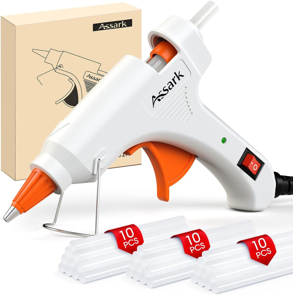Assark 30W Mini Hot Glue Gun Kit with 30 Glue Sticks