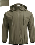 COOFANDY Men's Light Rain Jacket Packable Waterproof Raincoat Windbreaker