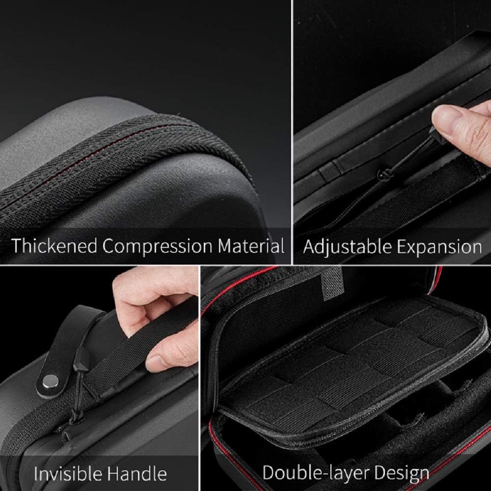 TELESIN Large Carry Case Carrying Travel Bag for GoPro Max Hero 13 12 11 10 9 8 7 6 5 DJI Action 3 4 5 Osmo Pocket 3 Insta360 X3 X4 X5 Go3 Ace Pro AKASO Battery Charger Strap Mount Accessories
