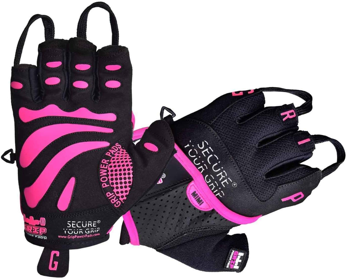 Grip Power Pads Mimi Women’s Workout Gloves – Lightweight Weightlifting Gloves with Strong Grip for Gym, Cross Training, Cycling, Pull-Ups, Climbing, Rowing & Fitness