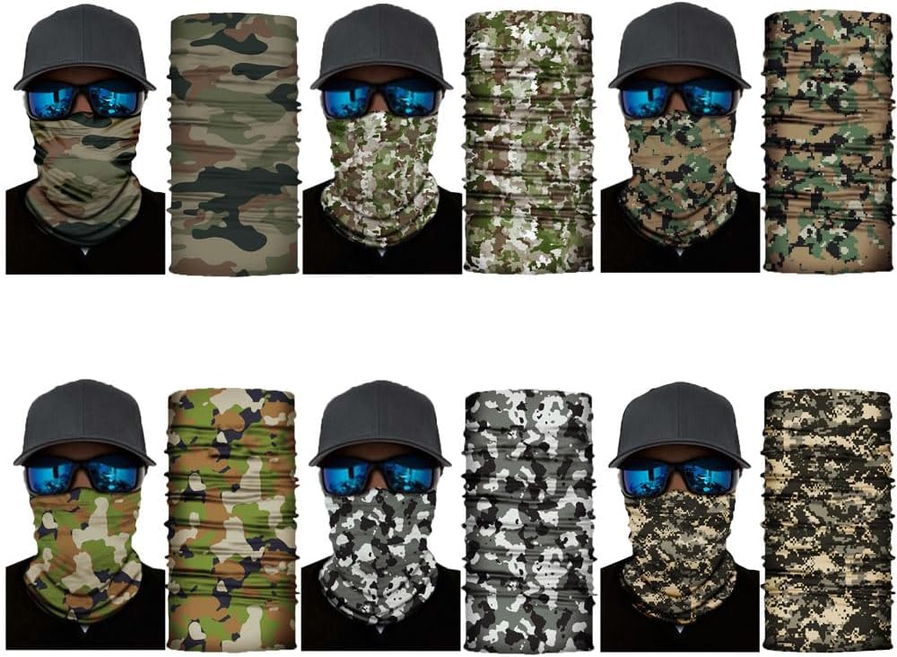 Neck Gaiter Mask,UV Protection Bandana Gator Face Cover Covering Mask,Tube Scarf,Neck Warmer Balaclava,Headband