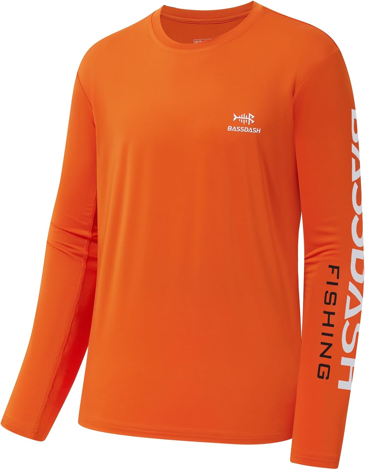 BASSDASH Fishing T Shirts for Men UV Sun Protection UPF 50+ Long Sleeve Tee T-Shirt