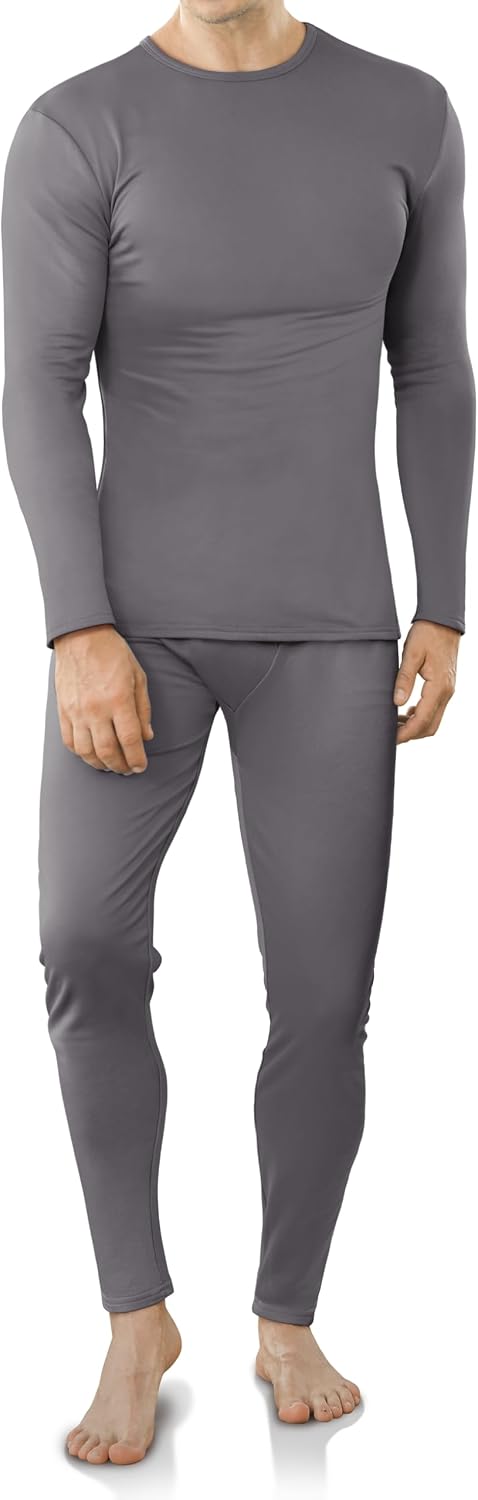 Thermal Underwear for Men Fleece Lined Long Johns for Mens Winter