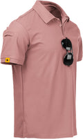 ZITY Mens Polo Shirt Short Sleeve Moisture Wicking Athletic Golf Polos
