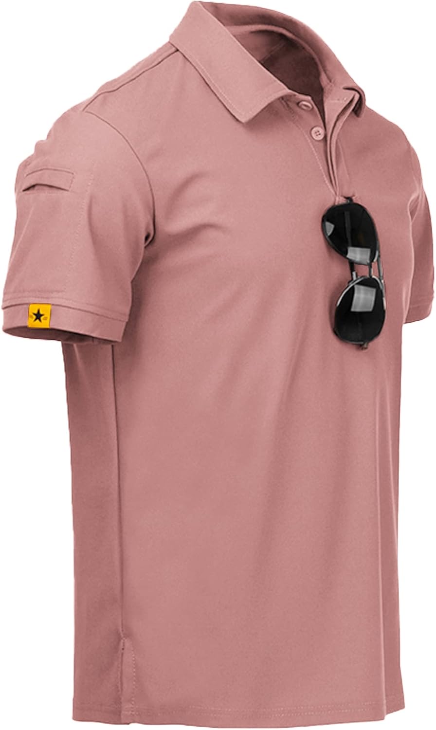 ZITY Mens Polo Shirt Short Sleeve Moisture Wicking Athletic Golf Polos