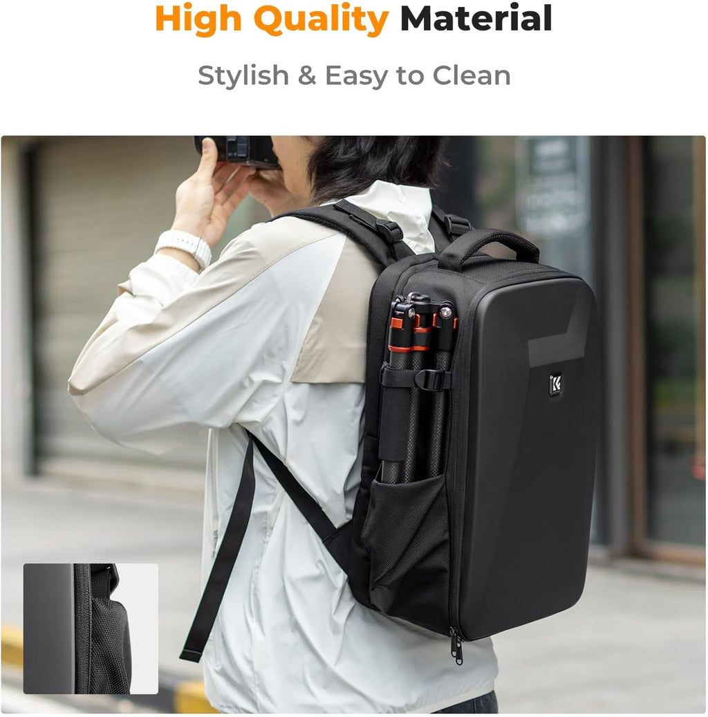 K&F CONCEPT Camera Backpack,Hardshell Photography DSLR Camera Bag