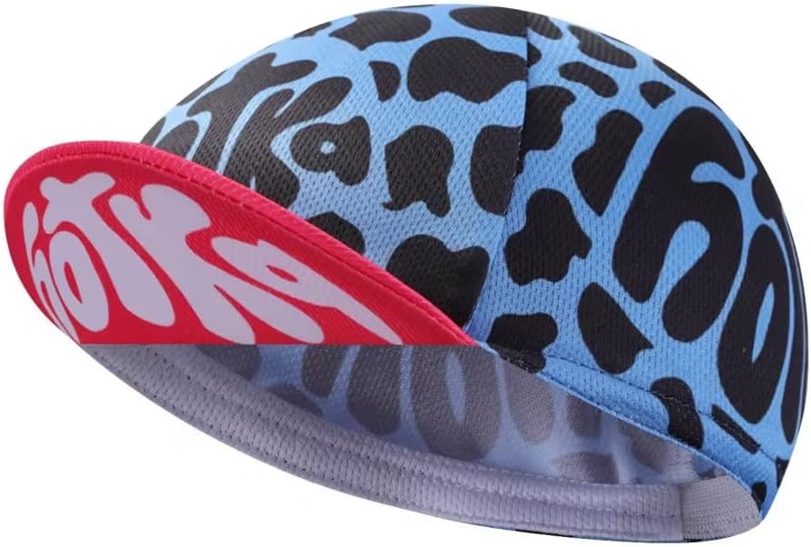 Funny Cycling Cap - Polyester Cartoon Cycling Hat-Under Helmet - Cycling Helmet Liner Breathable&Sweat Uptake