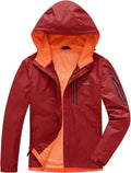 TBMPOY Men's Lightweight Rain Jackets Waterproof Raincoat with Hood