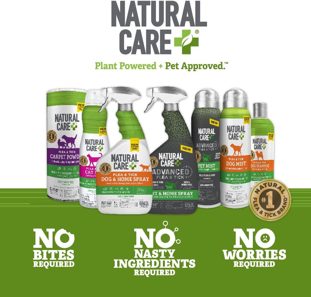 Natural Care Flea & Tick Spray for Dogs, Flea & Tick Treatment, 14oz