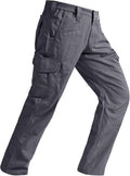 SPOSULEI Mens Tactical Pants Ripstop Cargo Work Pants with 9 Pockets Water Resistant Breathable Hiking Construction Pants