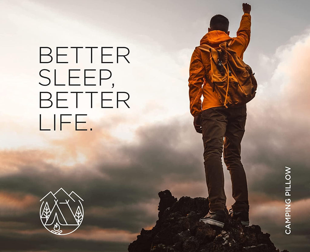 Vaverto Camping Pillow - Backpacking Memory Foam Travel Pillow - Green