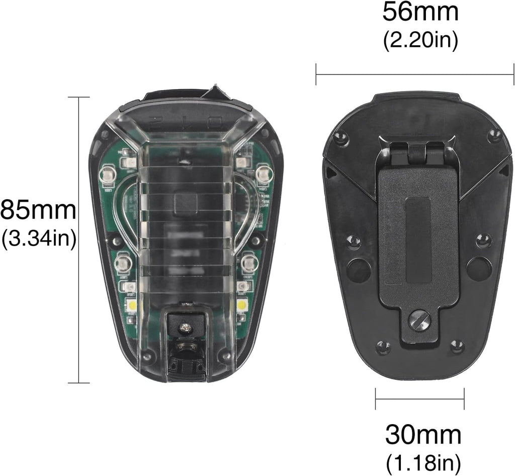 NOBUHIRO 4 Modes Tactical Helmet Light with Visible LED+IR Constant/Strobe