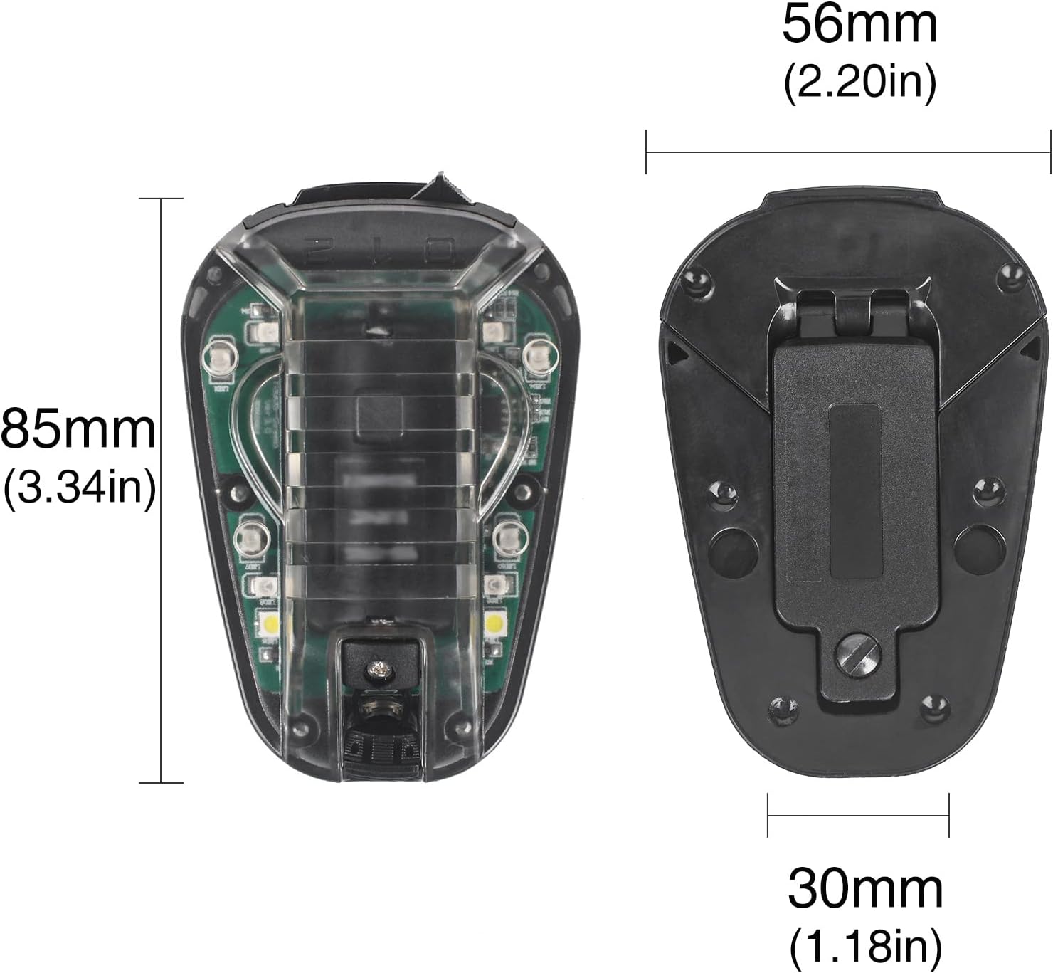 NOBUHIRO 4 Modes Tactical Helmet Light with Visible LED+IR Constant/Strobe