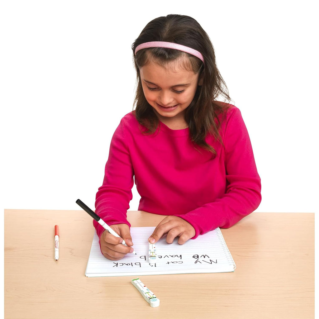 Really Good Stuff Spaceman Writing Spacers, Set of 30, Ages 4+, PreK+ | Reusable Storage Container, Student Learning Tool for Finger Spacing, Preschool and Kindergarten