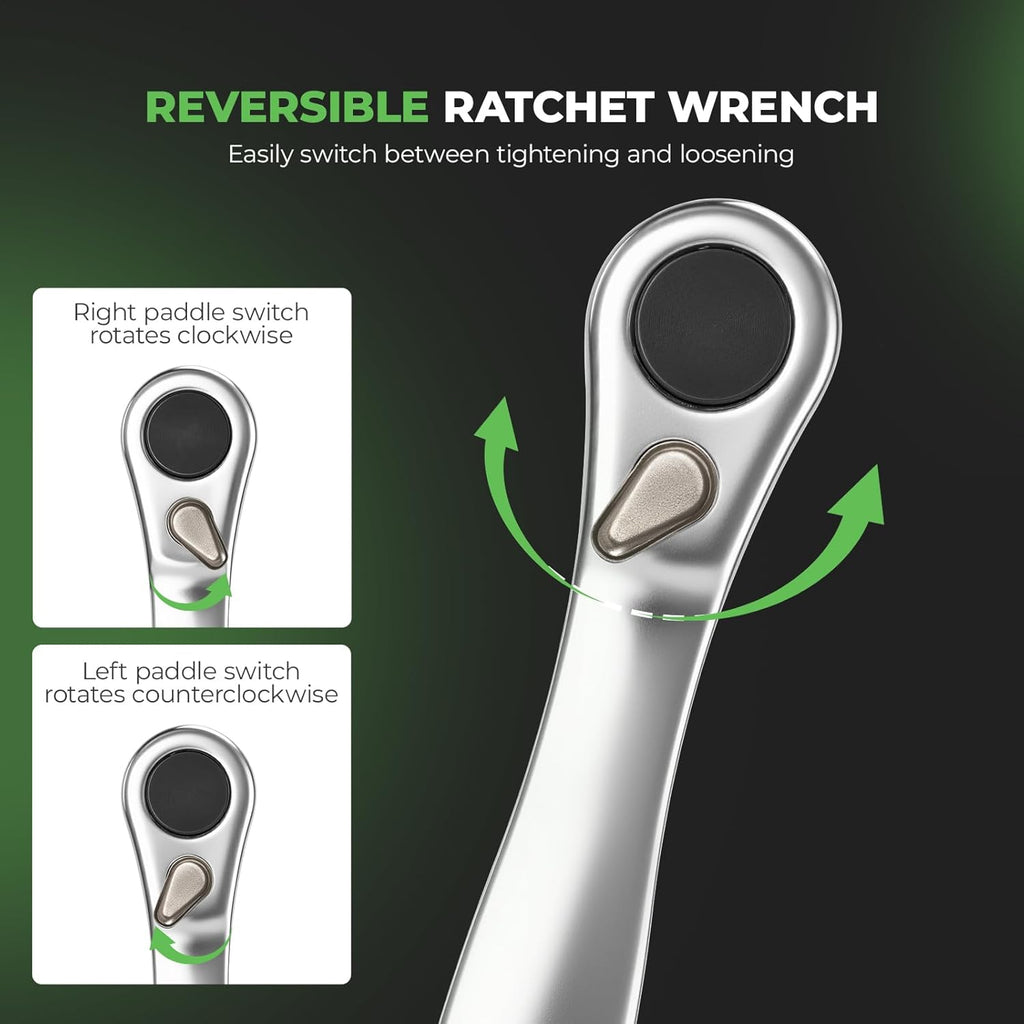 ROCKBROS Bike Tool Kit Portable 7 Magnetic Bits Ratchet Wrench Tire Levers