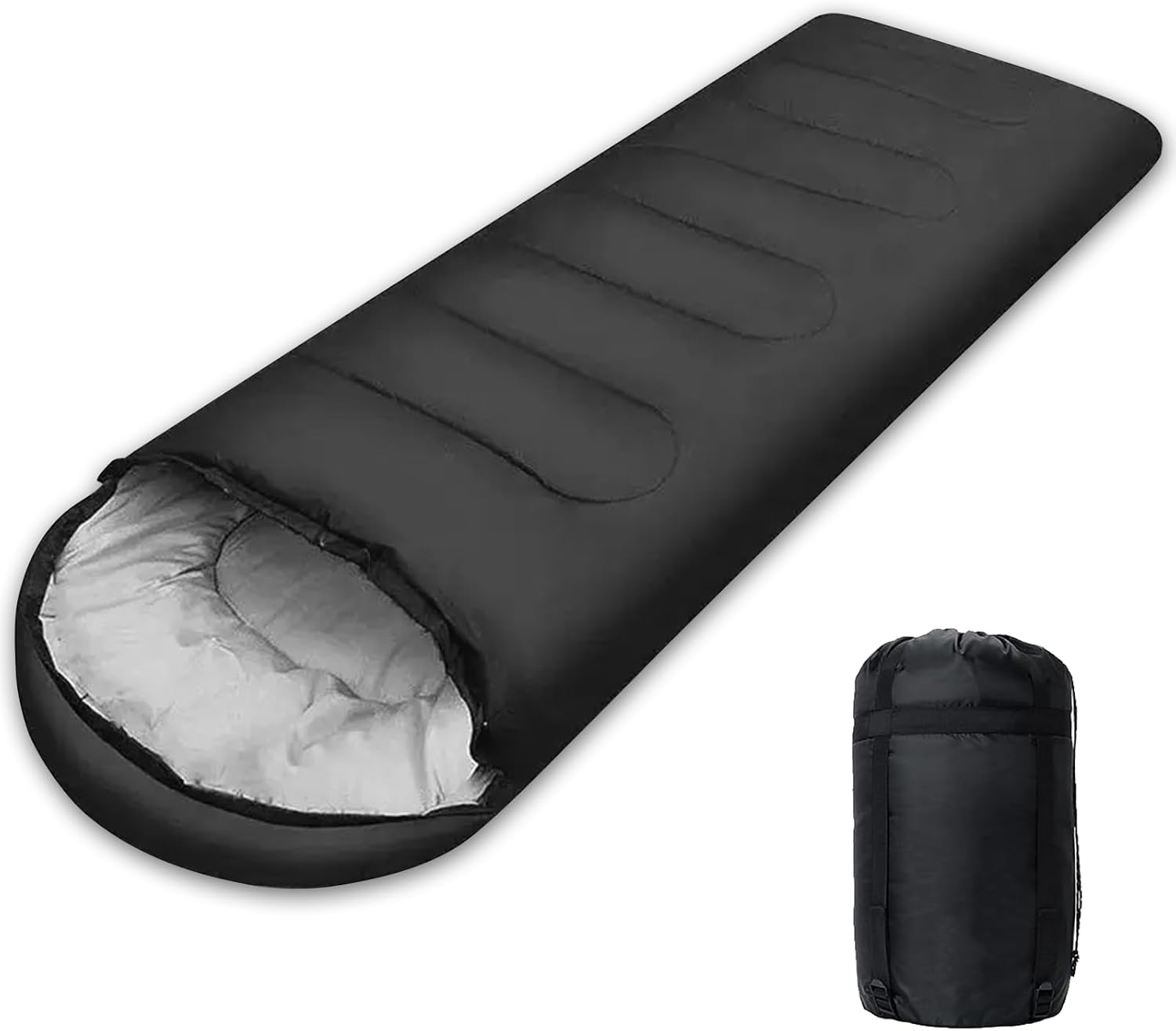 Envelope Camping Sleeping Bag Warm & Cool Weather for Adults