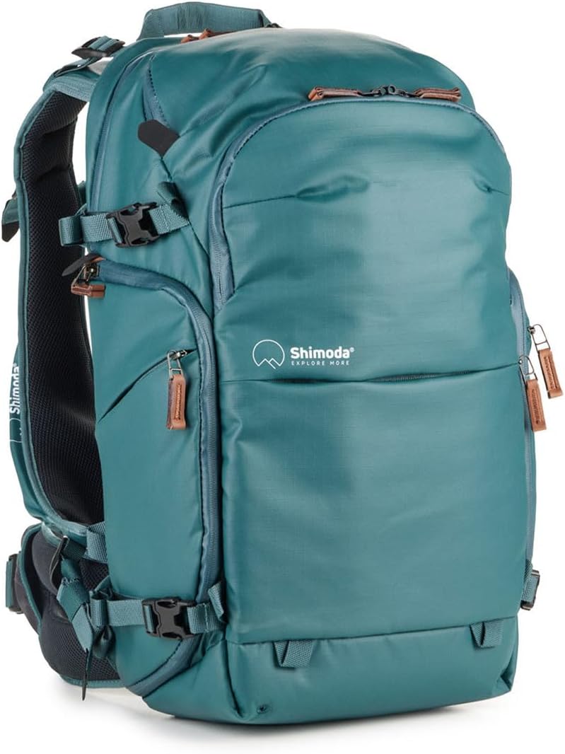 Shimoda Explore v2 25 Women's Starter Kit, Outdoor Photography Adventure Backpack with Small Mirrorless Core Unit, Fits Mirrorless and DSLR Cameras, 14-inch Laptop Sleeve, Rain Cover Included, Teal