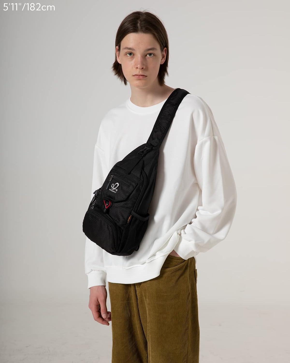 WATERFLY Packable Sling Backpack Lightweight Crossbody Bag Travel Daypack