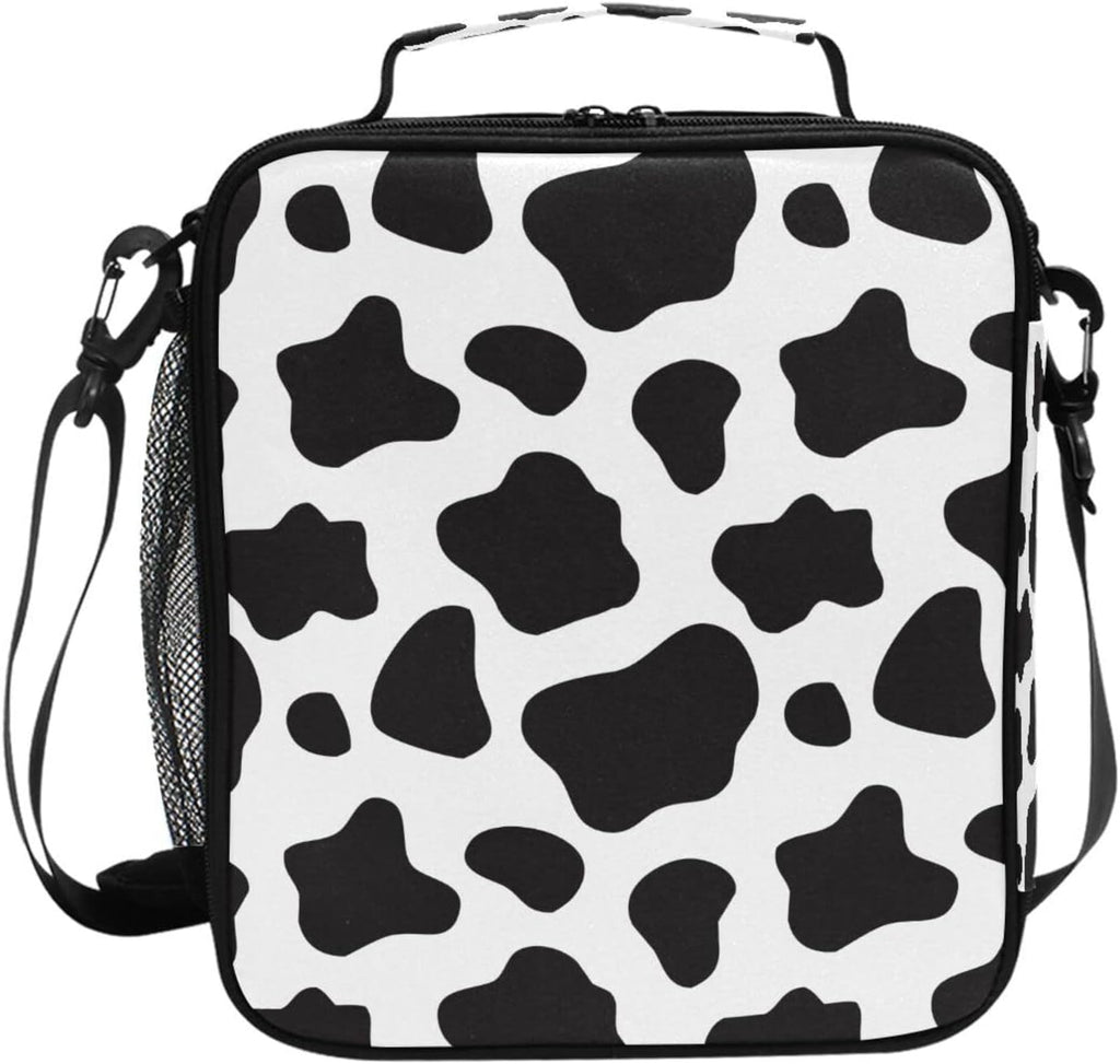 Cow Lunch Box Insulated Lunch Bag Cooler Tote Bag