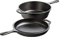 Lodge Cast Iron Combo Cooker, 3.2 Quart Deep Pot & 10.25 Inch Skillet Lid
