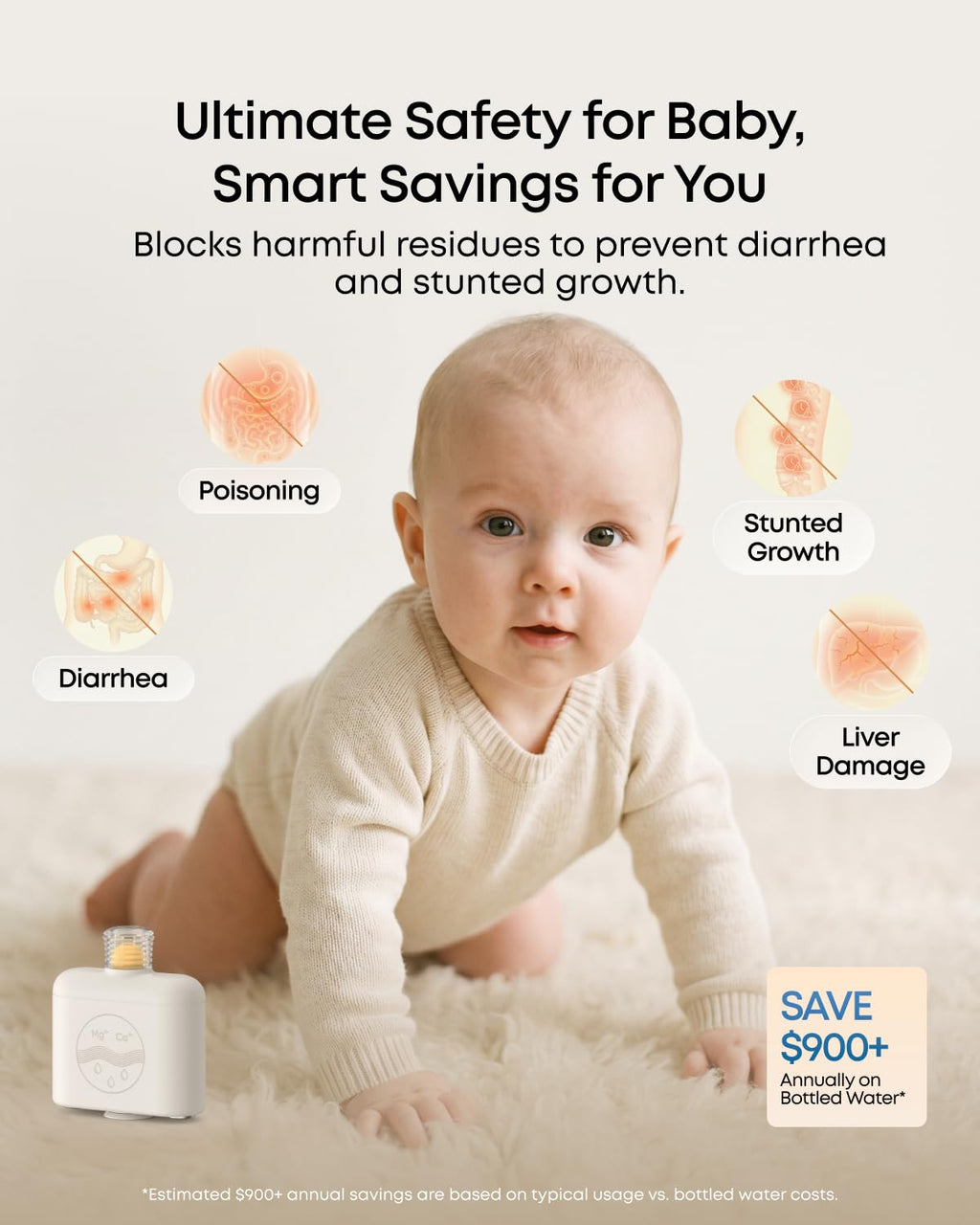 eufy Baby Bottle Washer, Built-in Water Softener (1 Count)