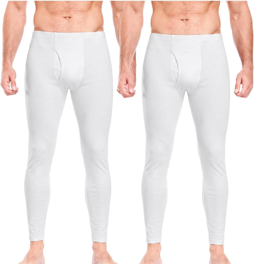 wirarpa Men's Cotton Long Johns Thermal Underwear Set Top and Bottom