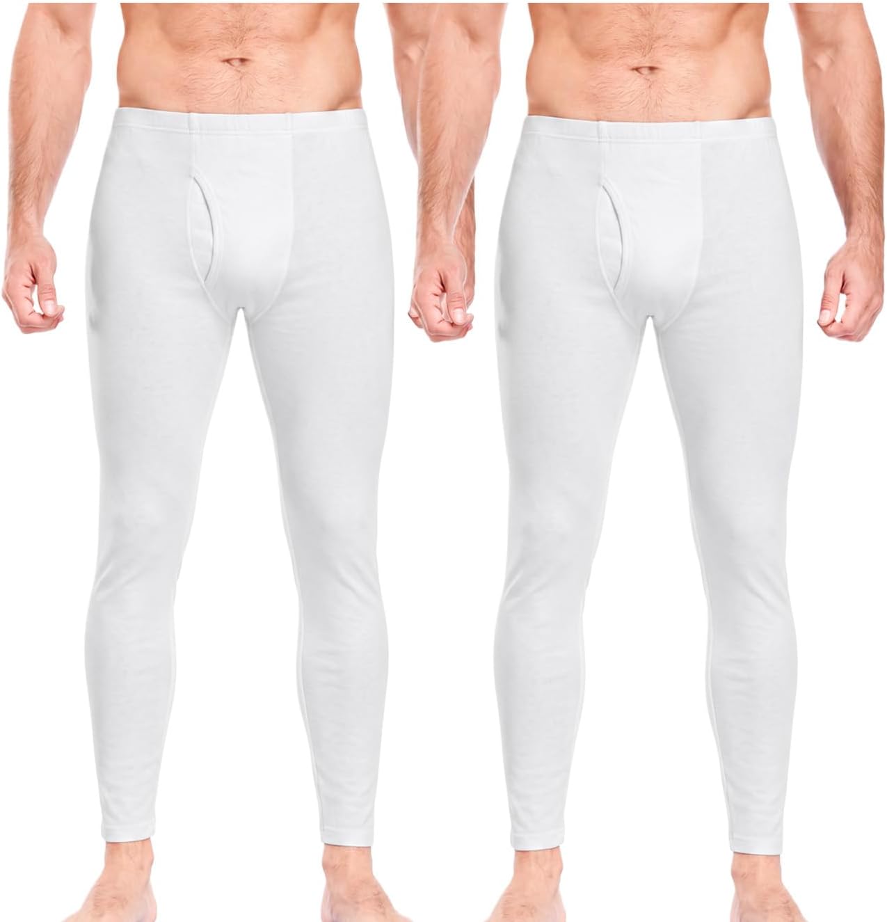 wirarpa Men's Cotton Long Johns Thermal Underwear Set Top and Bottom