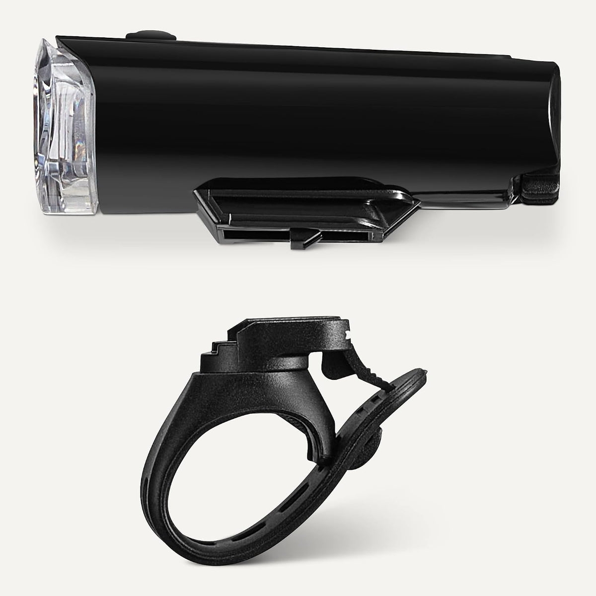 Amazon Basics Bike Lights for Day/Night Riding, Bicycle Lights Front and Back, Headlight Black, Taillight Red, Three Lighting Modes, Versatile Mounting Options