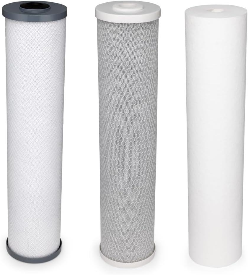 BLACK+DECKER Whole House Water Filter System | Anti-Scale | 3-Stage Filtration System | Specially Designed to Prevent Scale Build-Up | Protects Appliances | IAPMO R&T Tested, NSF/ANSI 42 Certified