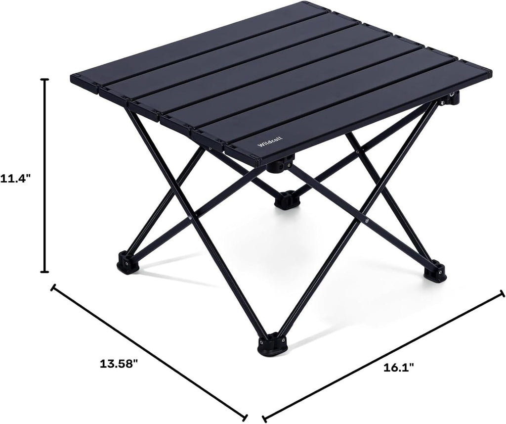 WildCall Ultralight Camping Table, Compact Aluminum Folding Beach Table