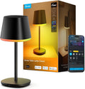 Govee Smart Cordless Table Lamp Classic (No Adapter), RGBIC Desk Lamp