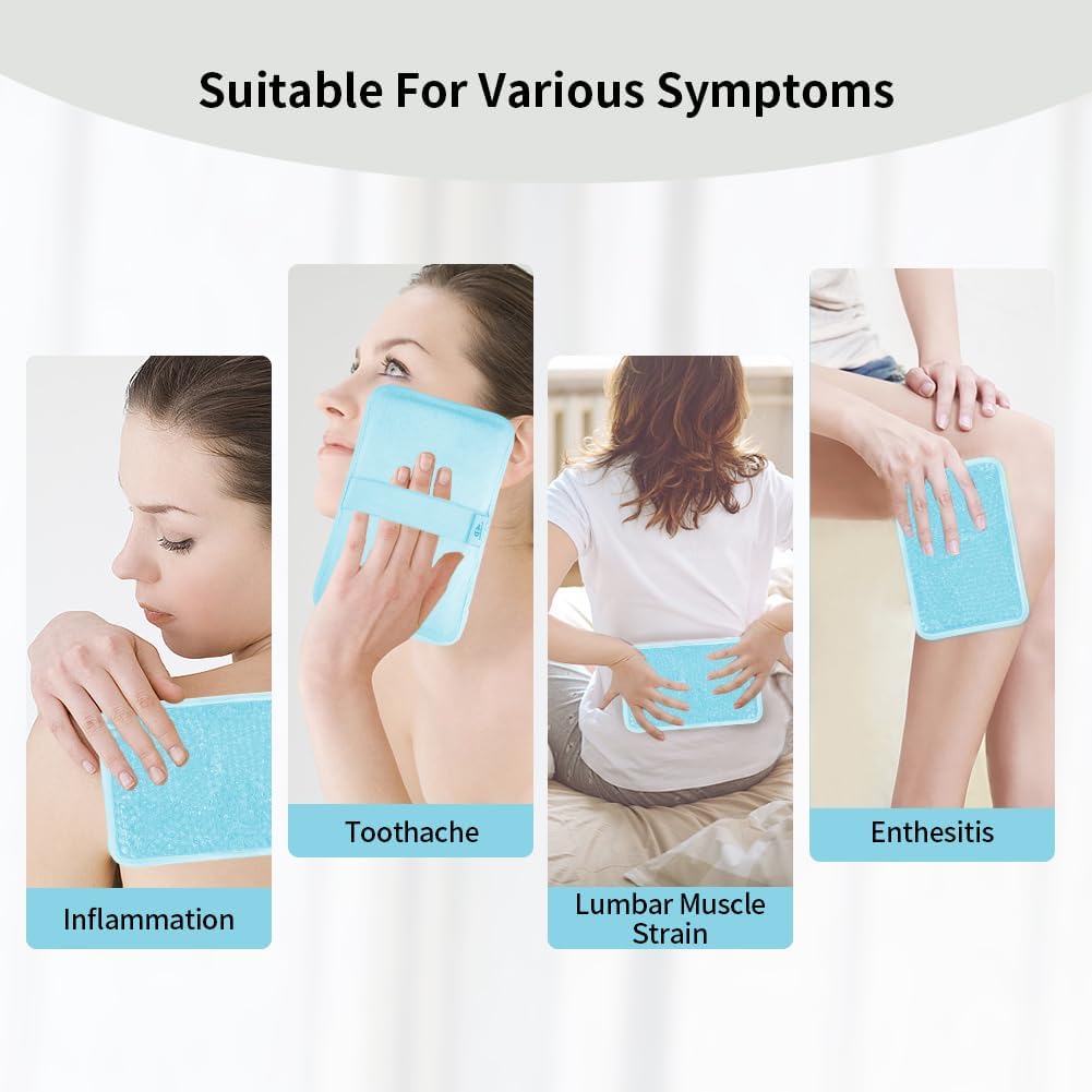 Ice Packs for Injuries Reusable, Hot & Cold Therapy