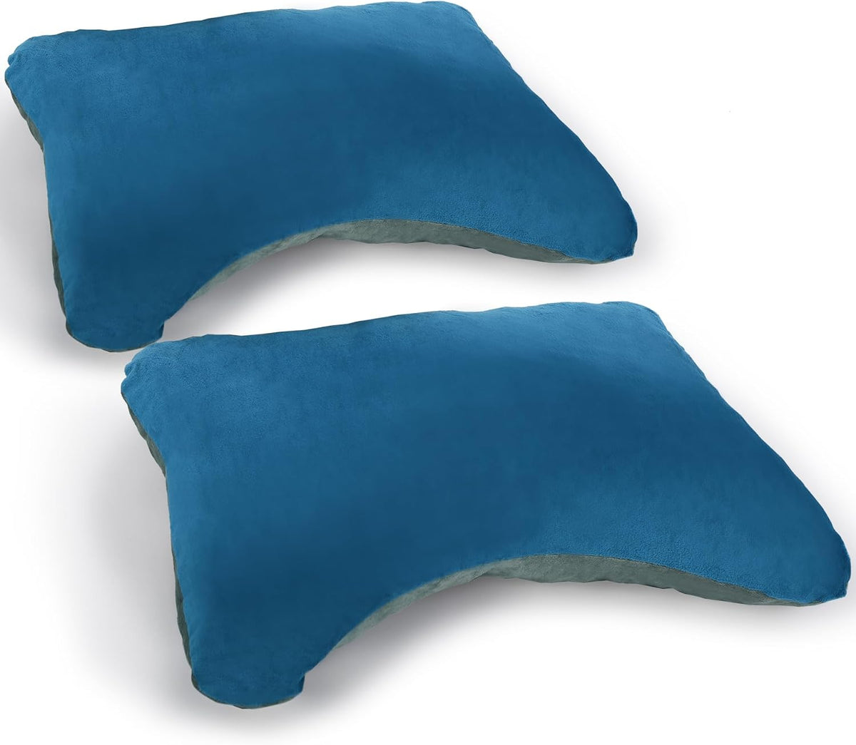 REDCAMP 2 Pack Camping Pillow Sleep–Memory Foam Travel Pillow, Bright Navy