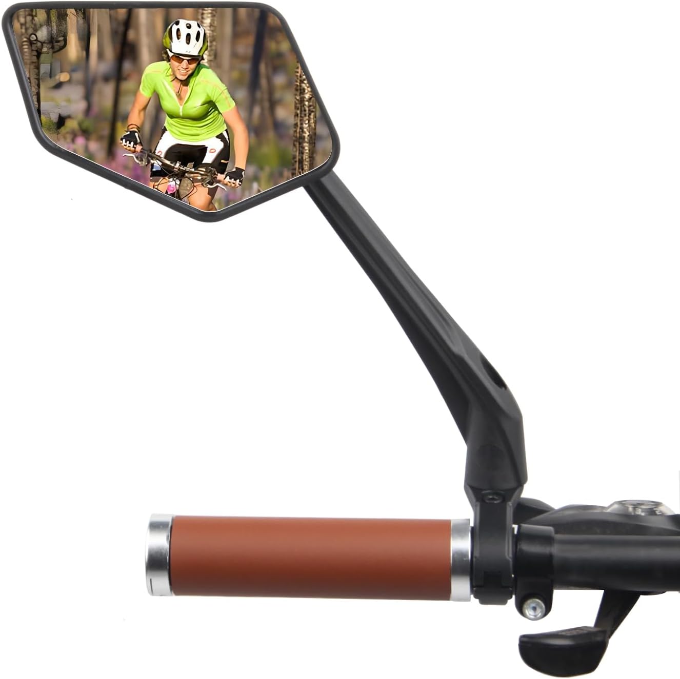 DRCKHROS Bike Mirror Handlebar Mount E-bikes Bicycle Mirrors, Anti-Shake 360° Rotatable High-Definition Shockproof Explosion-Proof Wide-angle Rear View Convex Mirror for bike bicycle ebike