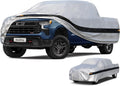 10 Layers Truck Cover Waterproof All Weather. Pickup Truck Cover Rain Snow UV Dust Protection. Length: 236-245 inches, Universal Fit for Ford F150 Chevy Silverado Dodge Ram 1500.