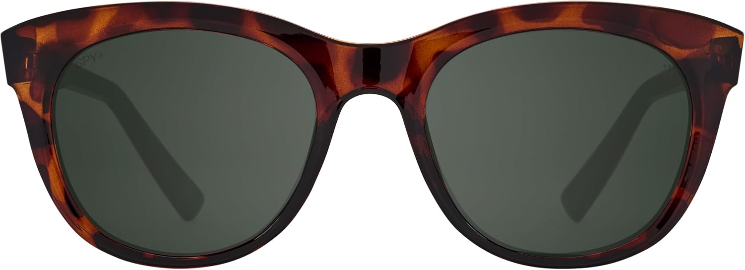 Spy Optic Boundless, Round Cat-Eye Sunglasses, Color and Contrast Enhancing Lenses