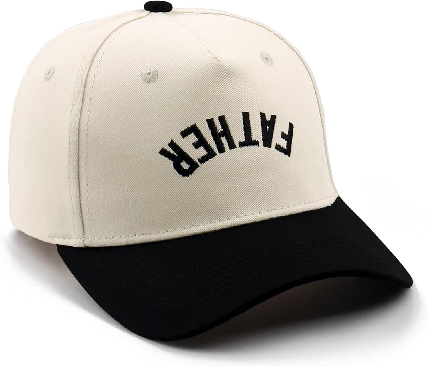 Embroidered Boy Girl Dad Mom Two-Tone Baseball Cap, Classic Dad Hat for Men Women His Her, Family Theme Gift Ideas