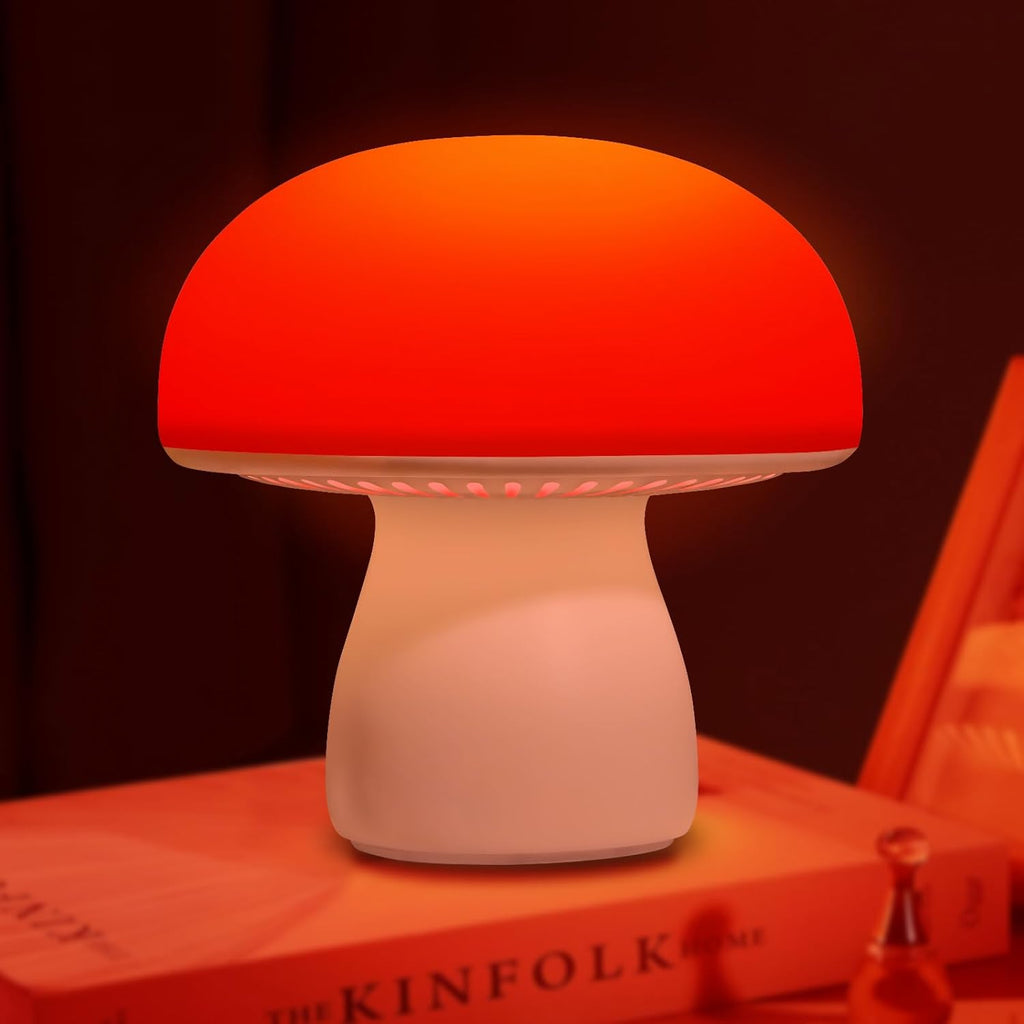 Red Light Therapy Lamp, Dimmable Red Night Light for Bedroom Sleep