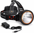 Super Bright Rechargeable Coon Hunting Headlamp, LED Spotlight Head Torch with Power Supply, Waterproof Headlight Flashlight for Outdoor Hunting, Fishing, Hiking, Camping, Night Work