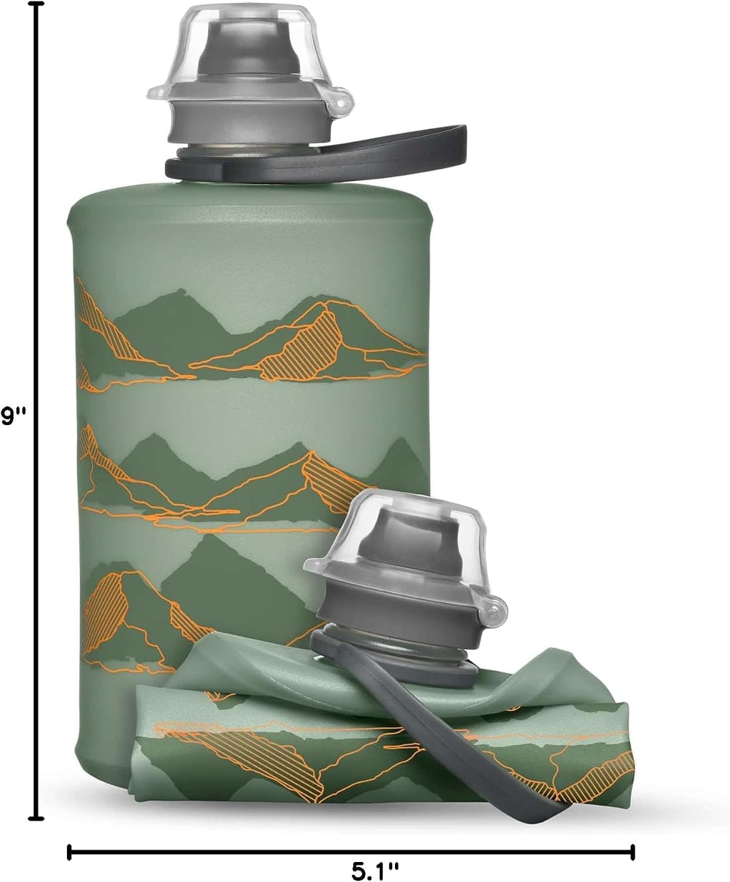 HydraPak Stow Collapsible Water Bottle (350ml, 500ml, 1L)