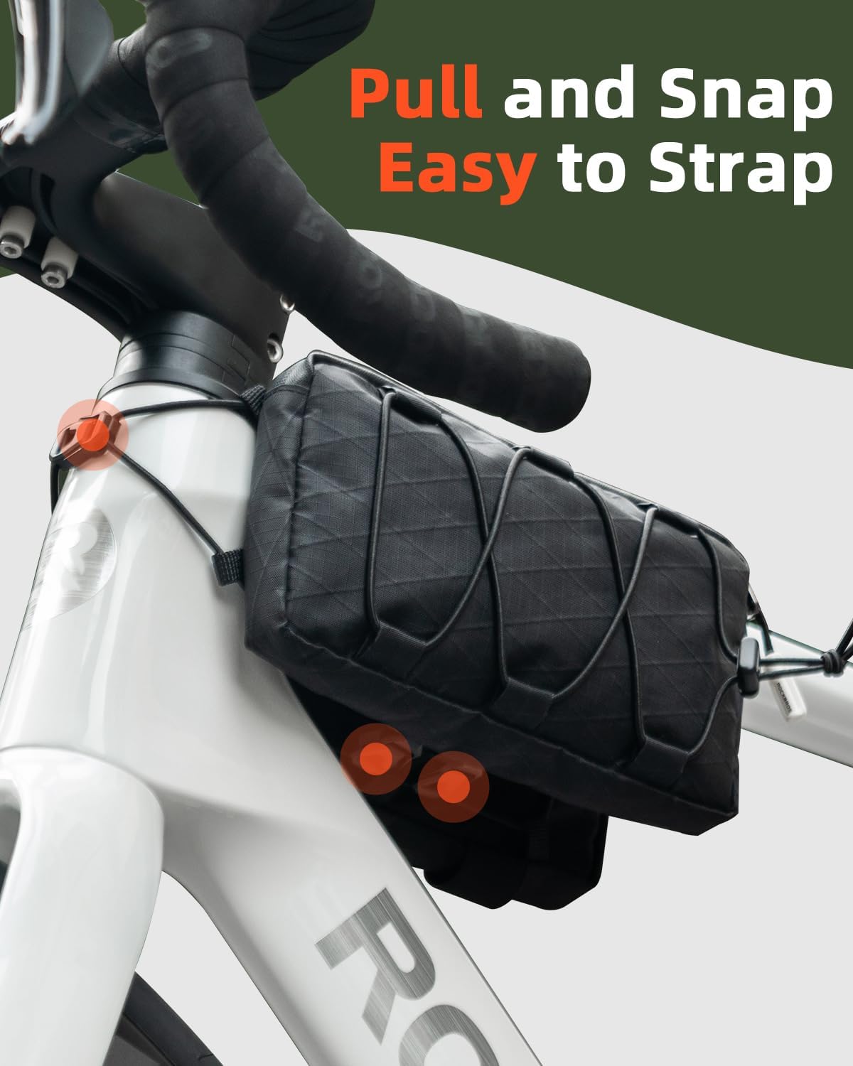 ROCKBROS Top Tube Bike Bag 1L Quick Release with Shoulder Strap