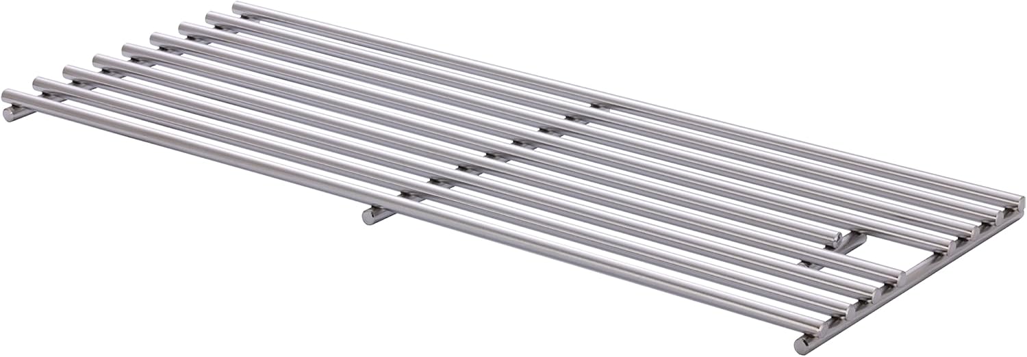 1 Pack 8mm Process Upgrade 7.5 x 19.25In Stainless Steel BBQ Grill Grate Replacement Part for Bull 16517 BBQ Angus,Lonstar Select 87048,87049,Brahma,Outlaw Steer Premium 69008,69009, 7 Burner Premium