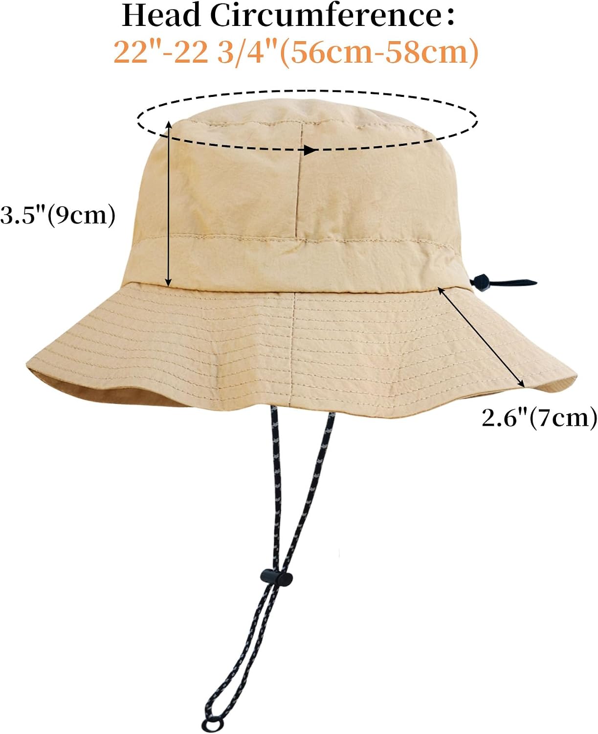 NPJY Packable Sun Bucket Hat for Women Outdoor Waterproof Rain Hat
